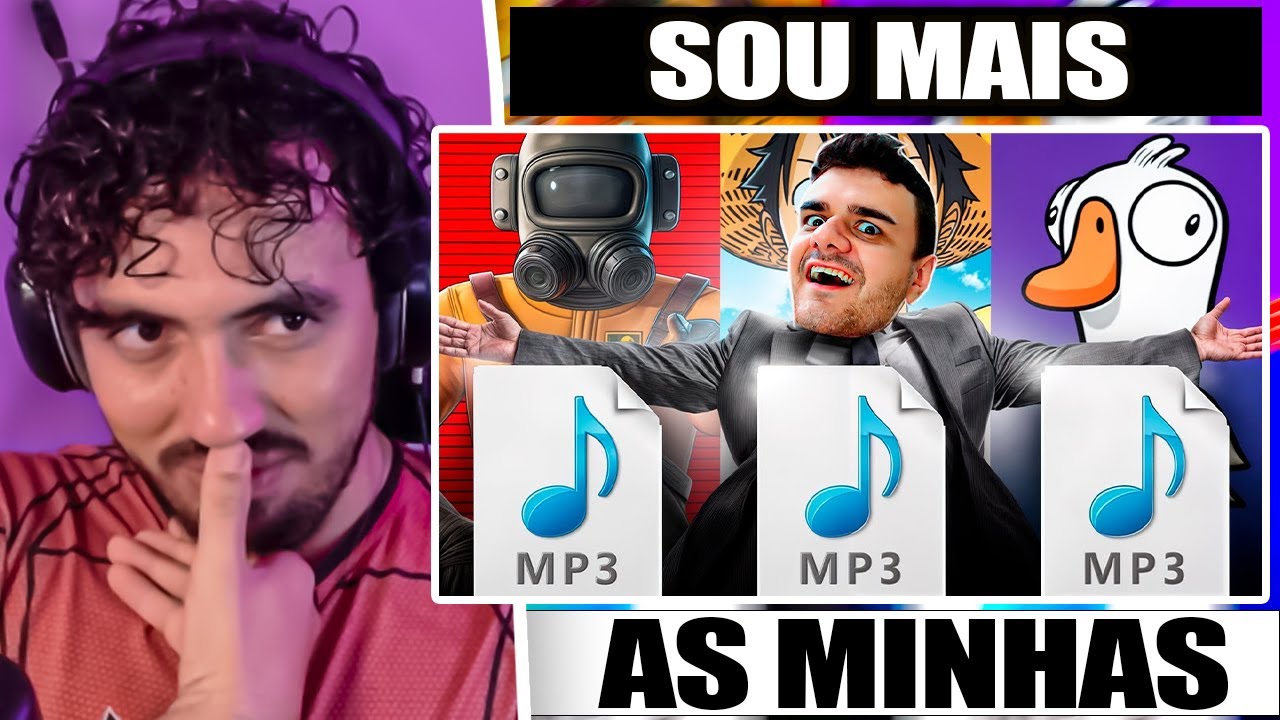 Transformei os Jogos Mais Famosos do Canal em MÚSICAS | Leozin React