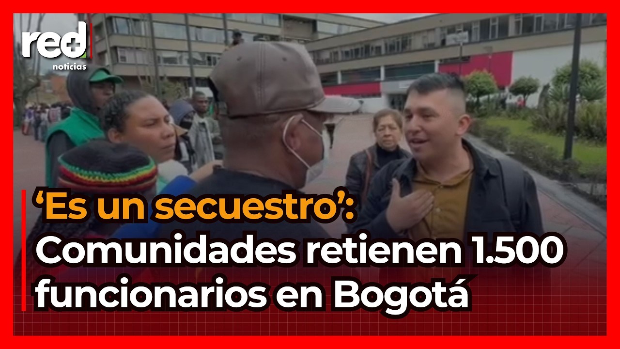TENSIONES en Bogotá durante protestas de comunidades: reclamos al Gobierno Petro terminaron en caos