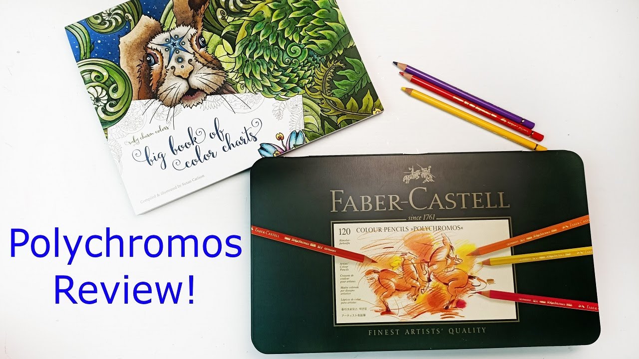 Обзор набора цветных карандашей Faber Castell Polychromos 120 | Образцы | Рисование влюблённых пт...
