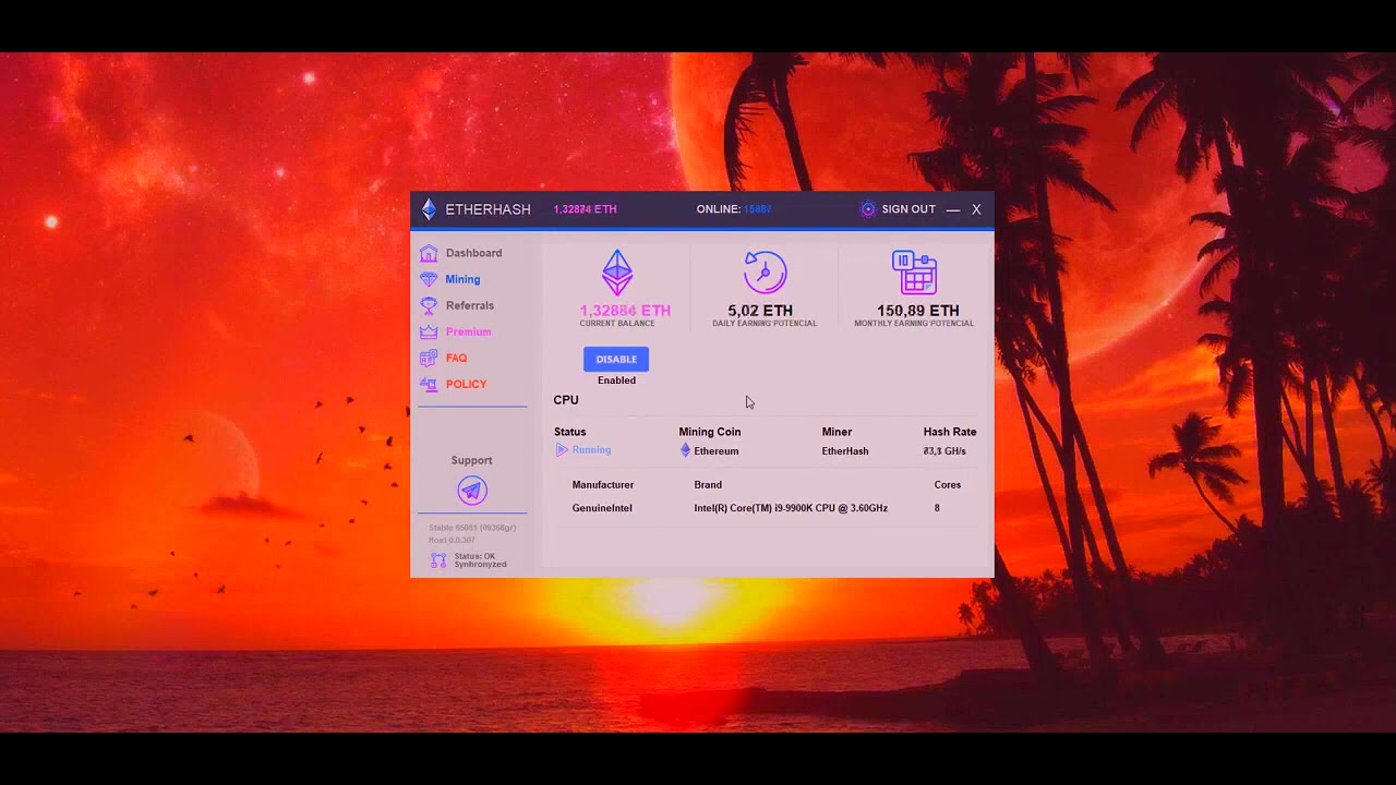 ETHMINER 2021 DOWNLOAD TUTORIAL 3 ETHEREUM IN MOUNTH FREE PROOF