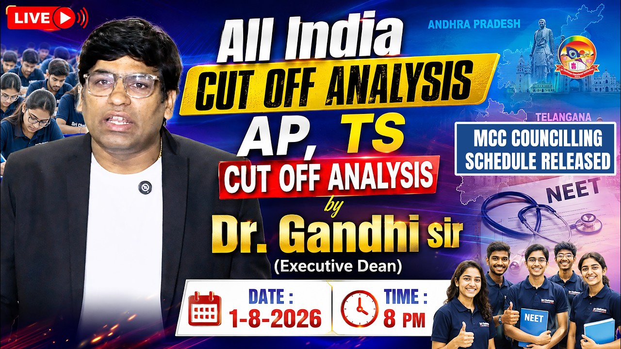All India Cut off Analysis, and AP, TS cut off analysis by Dr.Gandhi sir (Executive Dean)