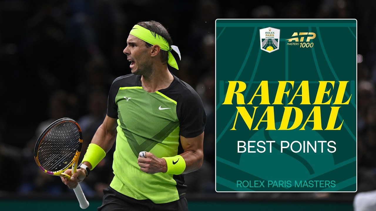 Лучшие моменты Рафаэля Надаля на турнире Rolex Paris Masters