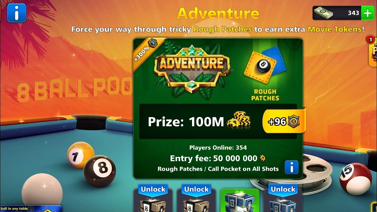 ADVENTURE 😱 EVENT 8 BALL POOL