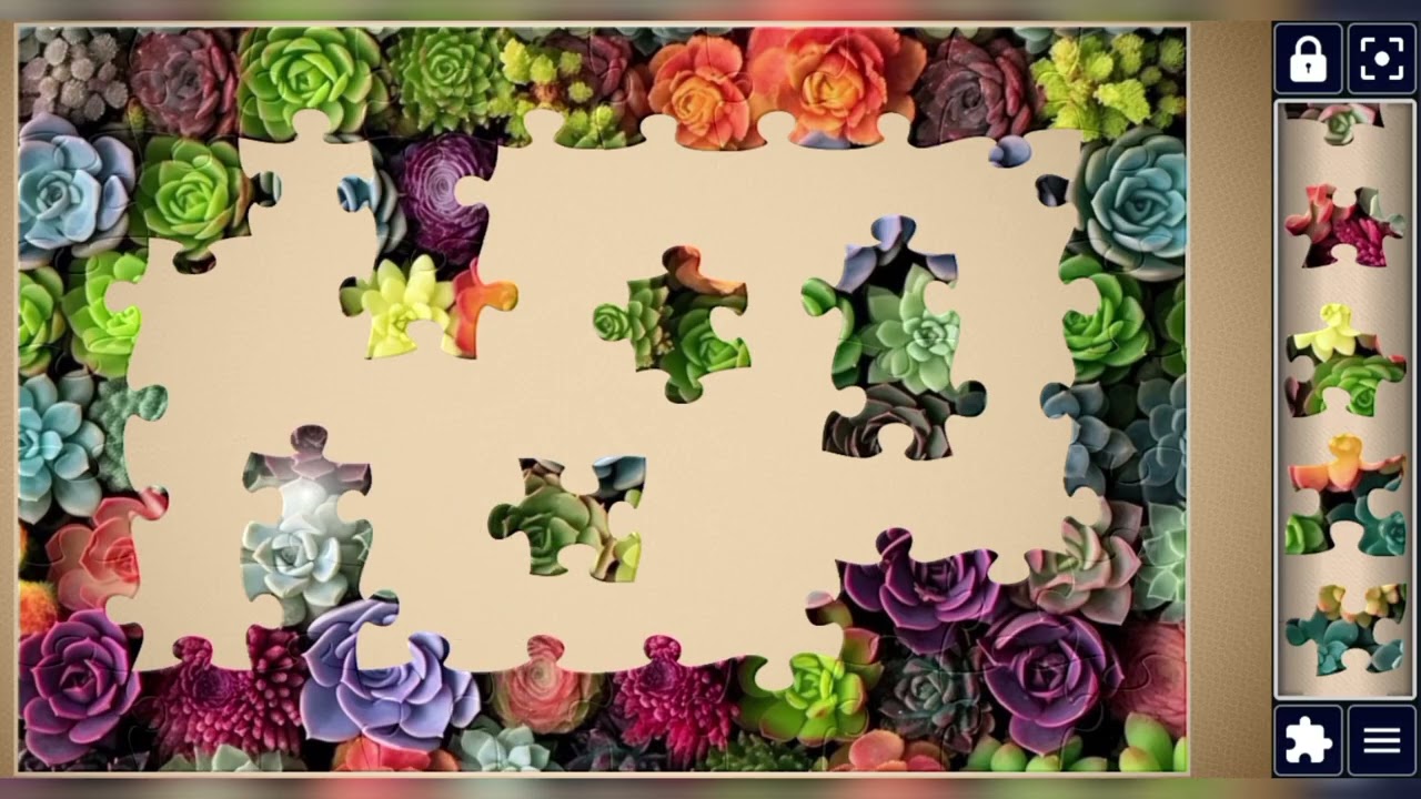 Colorful Succulent Tapestry🪴🌈🧩beautiful jigsaw puzzle 🧩//@jigsawpuzzle45