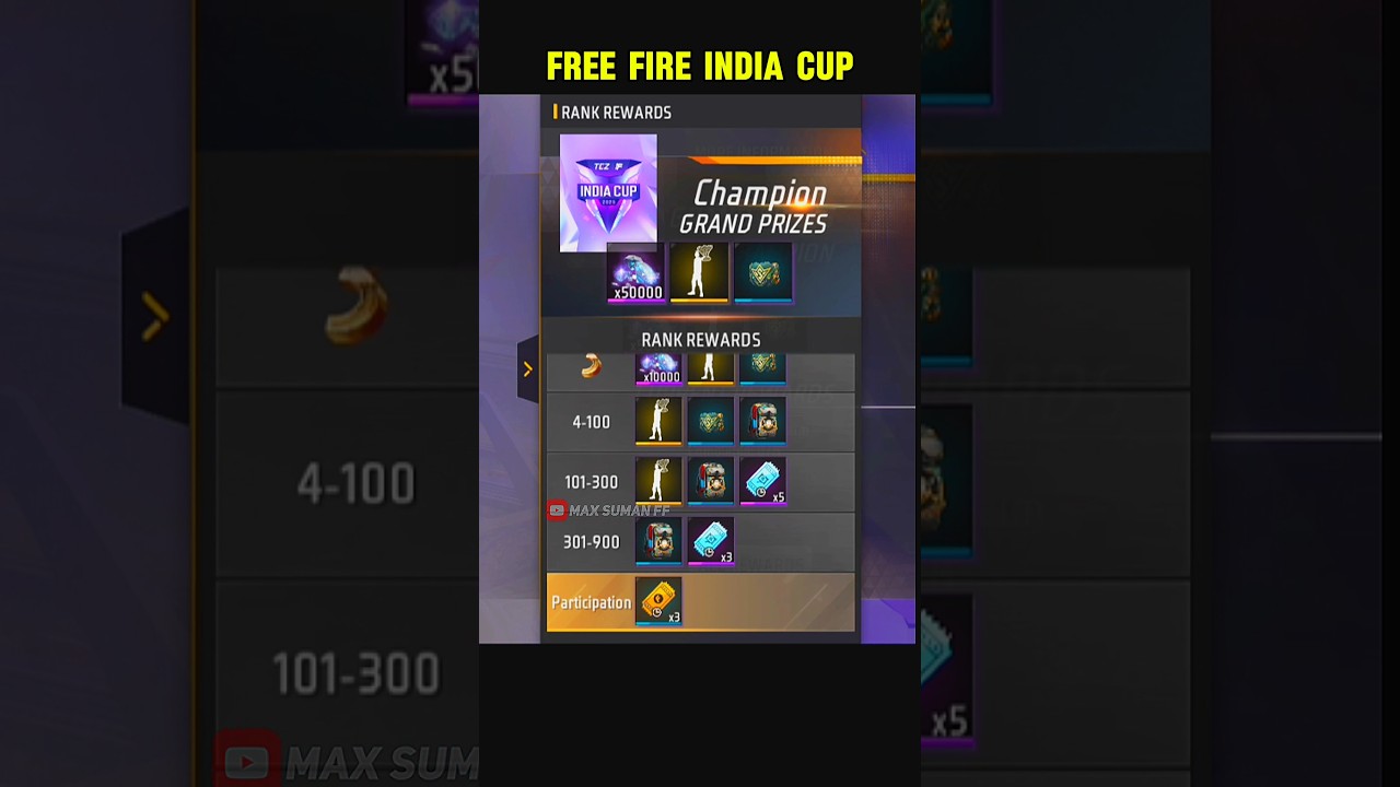 Free fire India Cup 🔥 Tcz india Cup Free fire India Cup registration #freefire #tcz #shoet