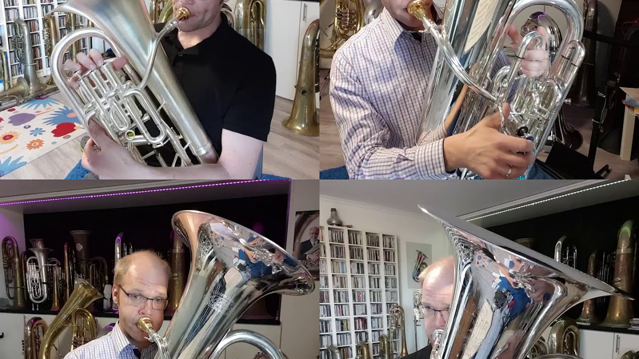 Second Suite in F - Gustav Holst - 1.Satz. Marsch - Für Tuba Quartett - Daniel Ridder