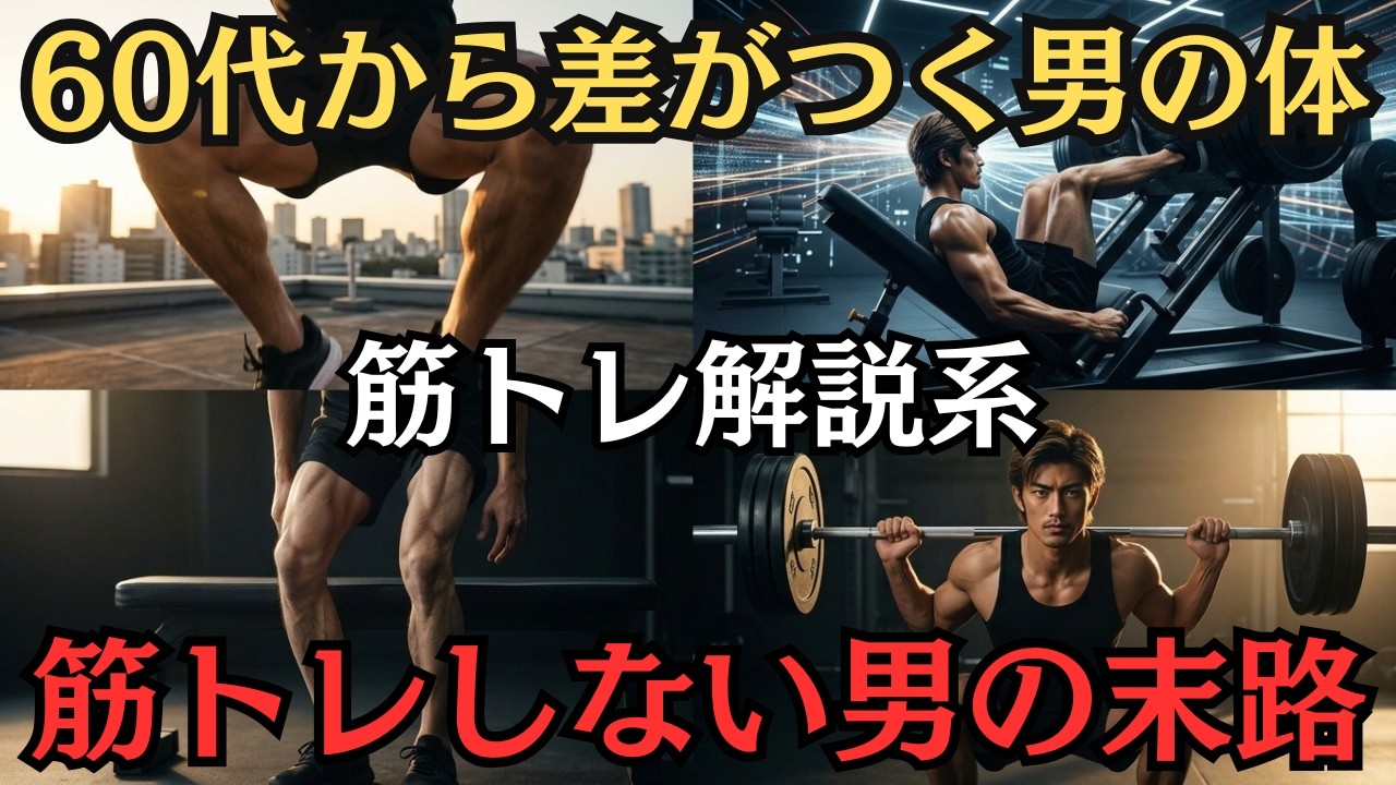 【筋トレ解説】40代から始まる静かな老い｜60代から差がつく男の体
