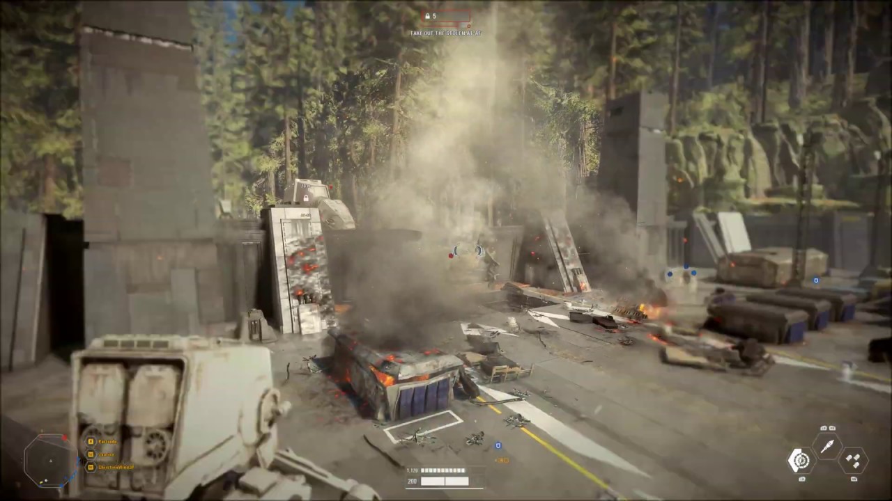 Taking down the walker on Endor | Star Wars Battlefront 2