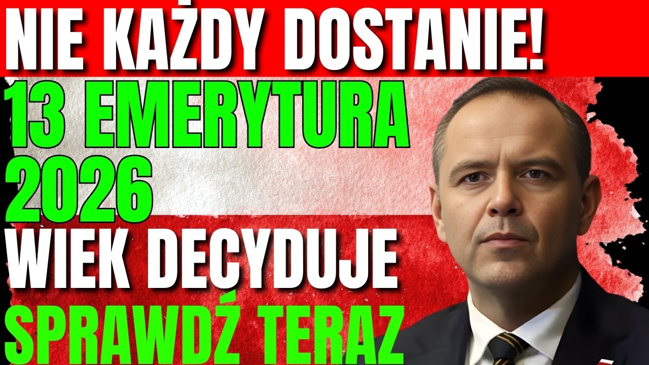 13. Emerytura 2026: Kto Dostanie? Nowe Zasady ZUS i Wiek Decydują o Wypłacie!