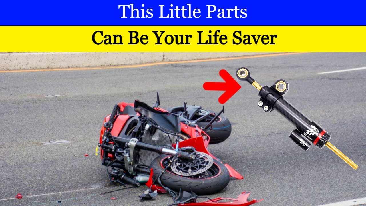 This How  Steering damper Save You & Your Bike From Brutal Accident  !!! . You Should Need One