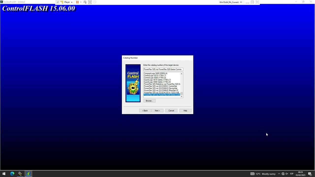 actualizaciòn de firmware powerflex 525