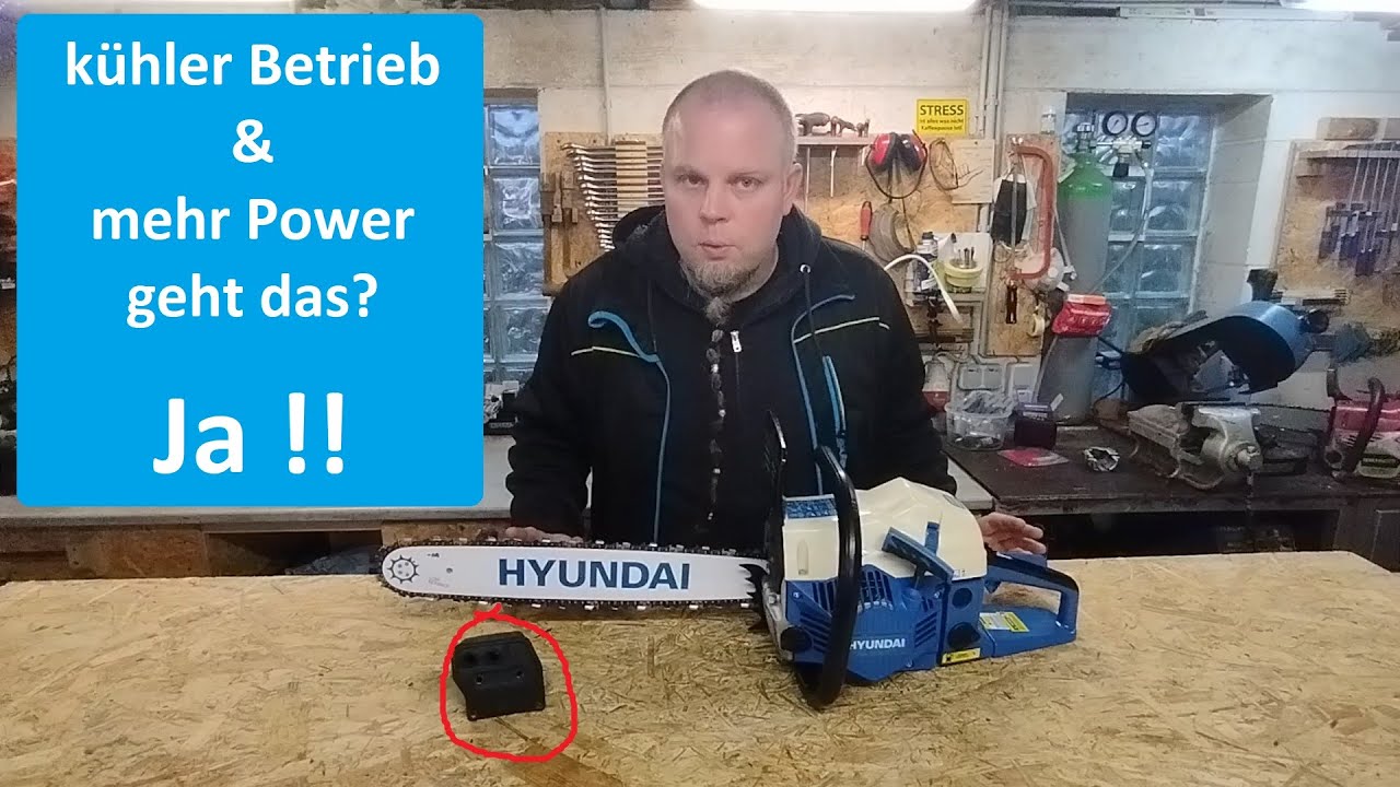 Hyundai CS6220G Teil 2 - Hitzeprobleme beheben & Leistungszuwachs durch Muffler Mod?