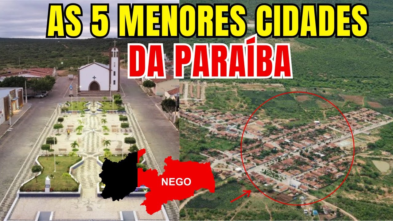 PARAÍBA - TOP 5 MENORES CIDADES DA PARAÍBA