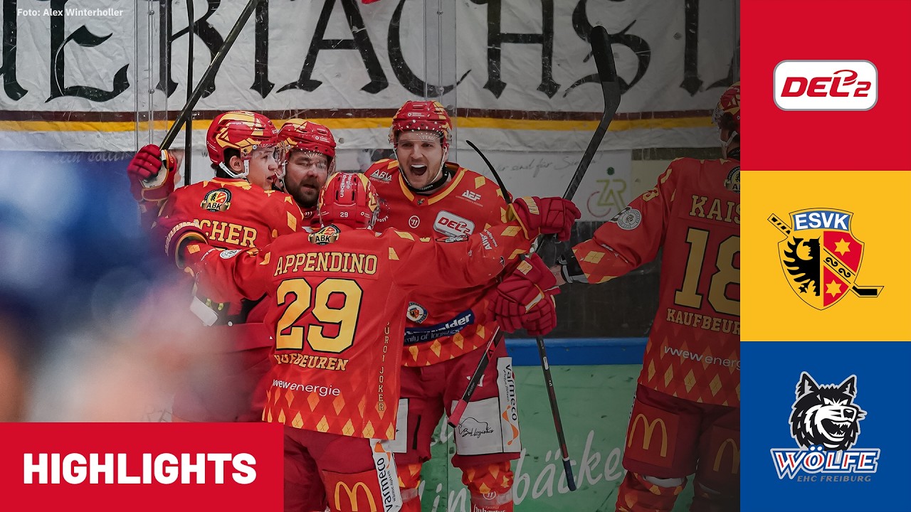 DEL2: ESV Kaufbeuren vs. EHC Freiburg 2. Spiel | Highlights
