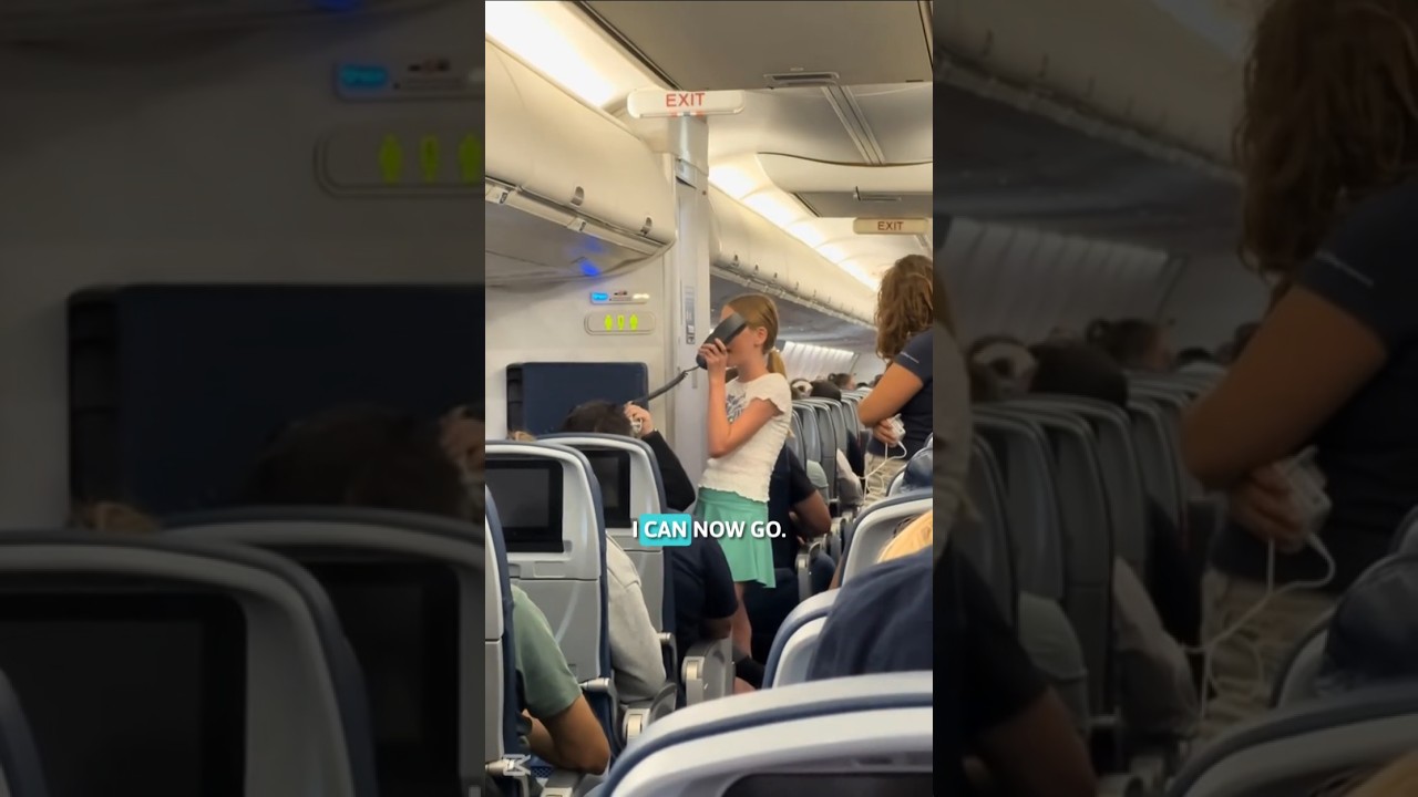 Girl Sings Moana Song on Plane During 2-Hour Delay 😱