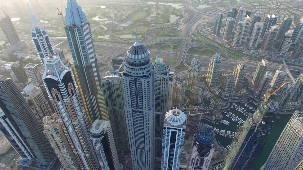 Dubai Palm Jumeirah / Dubai Marina DJI Phantom 3 & Timelapse 4K UHD