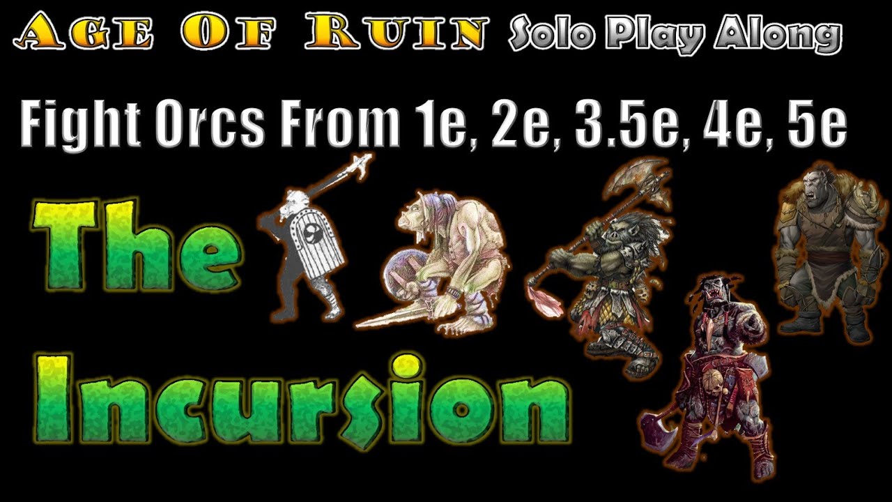 Defend! Battle Orcs From 1e, 2e, 3.5e, 4e, and 5e. 1m Lvl5 PC Creation, Virtual Dice, Start @