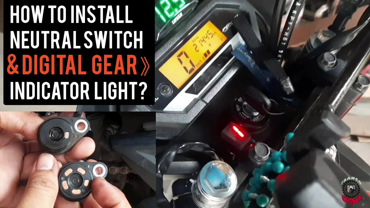 How to install Neutral Switch and Digital Gear indicator light on XRM125 F.I