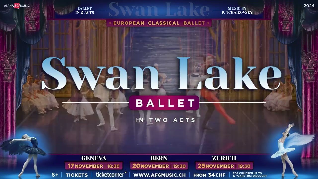Swan Lake by European Classical Ballet starring Prima ballerina of Staatsballett Berlin Iana Salenko