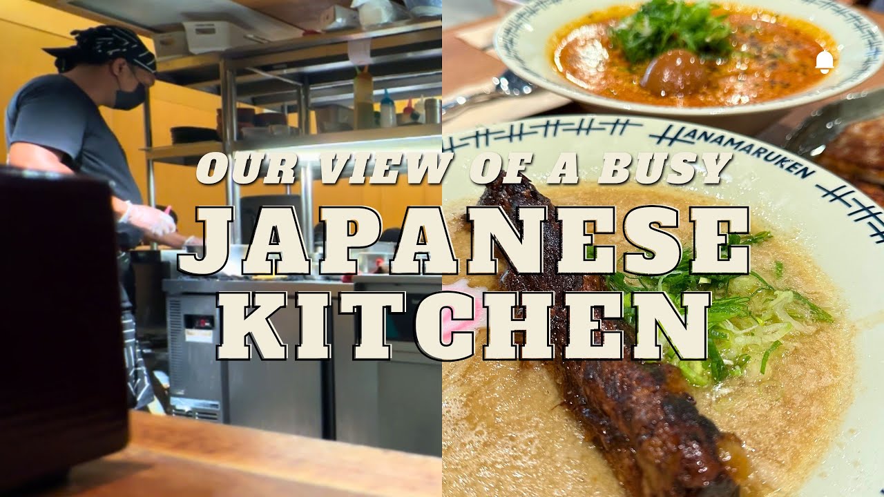 Our View of a Busy Japanese Kitchen #ramen  #cooking 