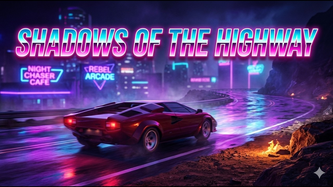POV: You’re driving through the desert at night in 1986 🏎️ | Shadows of the Highway