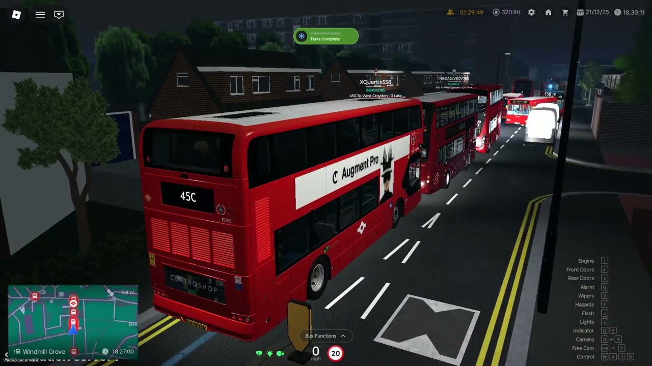 Roblox Croydon 450 Flood(Shift)Driving Sim Server Traffic!