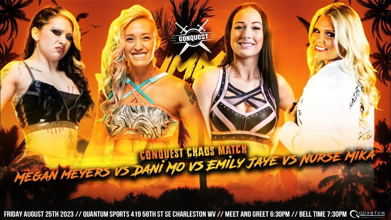 Dani Mo vs. Nurse Mika vs. Emily Jaye vs. Megan Myers at Pro Wrestling Conquest. 08/25/2023
