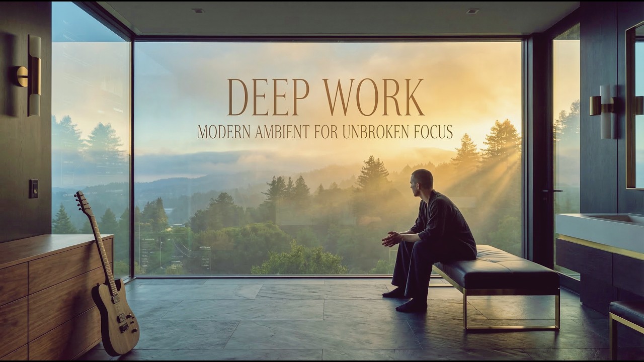 Silicon Valley Founder's Retreat 💻 | Modern Dark Ambient & Clean Guitar | Deep Focus (No Noise)