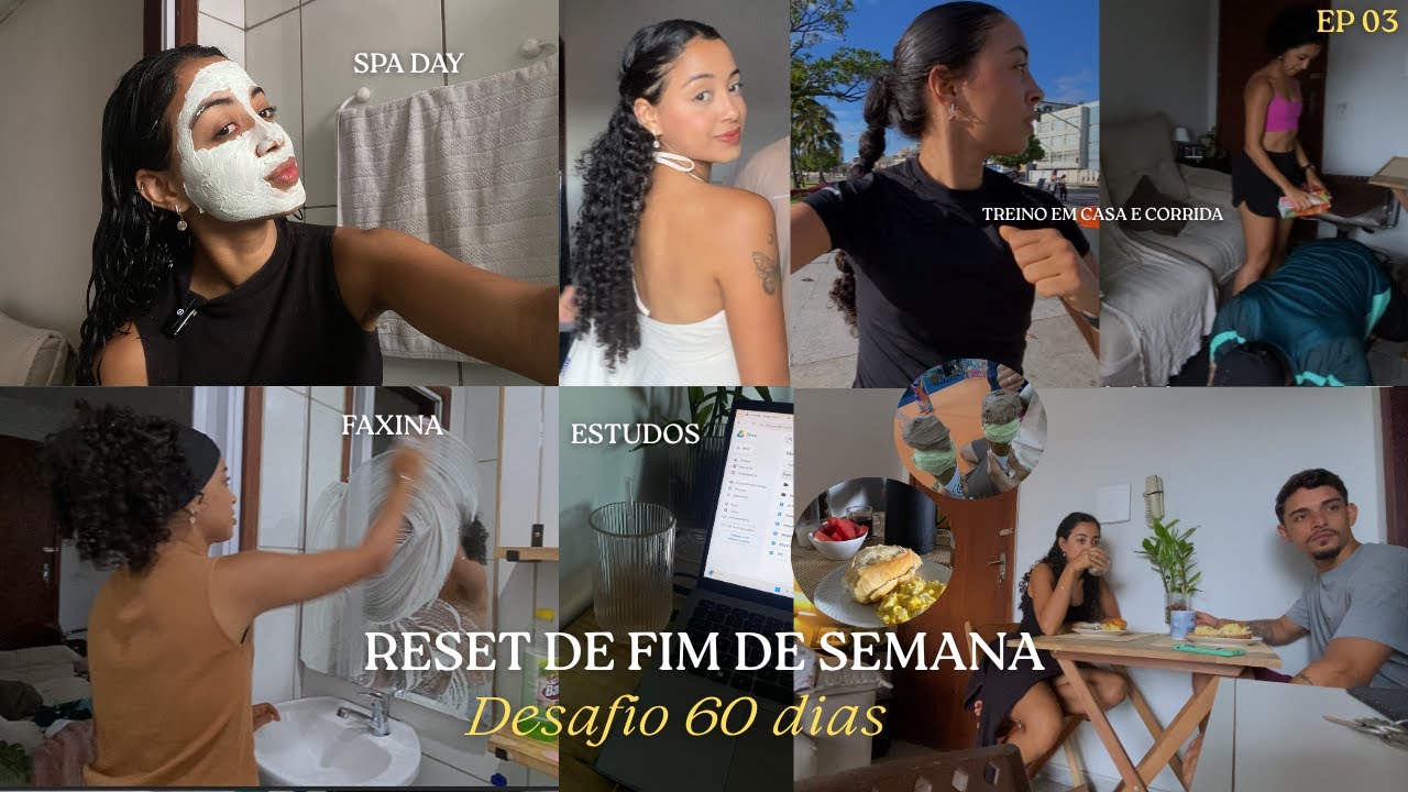 Vlog: faxina, spa day, treino, corrida e refeições gostosas|  💌 Desafio 60 Dias (EP3)