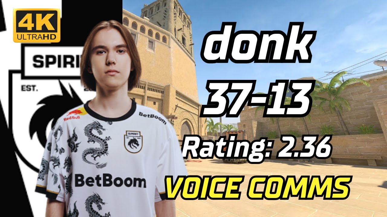 【4K】donk (37-13) rt:2.36 VOICE COMMS (mirage) | FACEIT Ranked NA (English Subtitles) | Jun 1, 2024