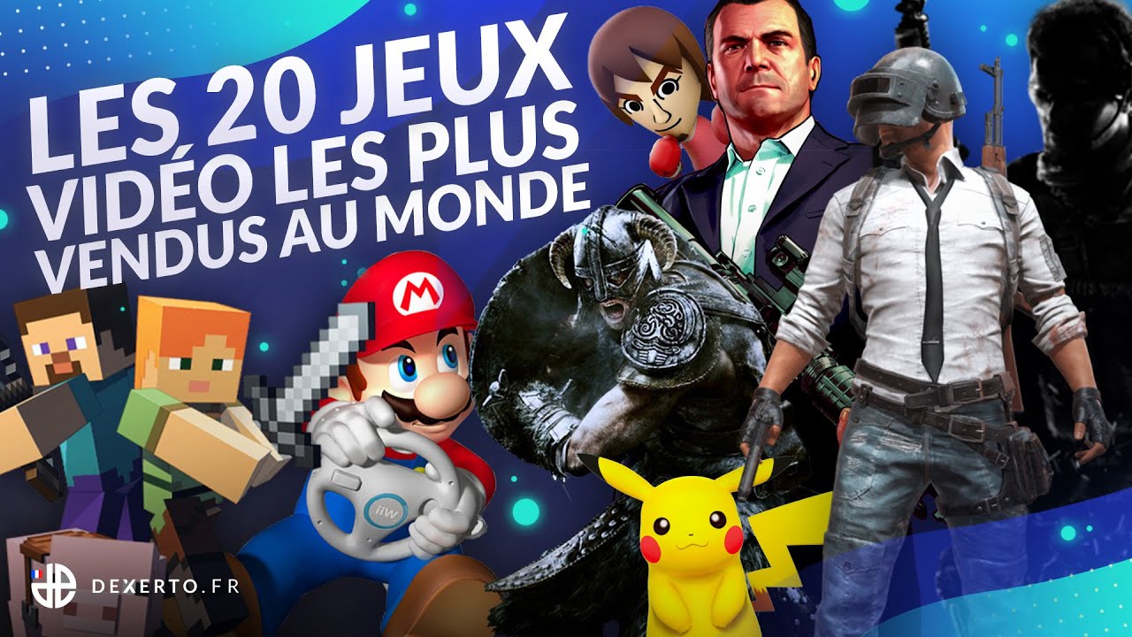 LES 20 JEUX VIDÉO LES PLUS VENDUS AU MONDE