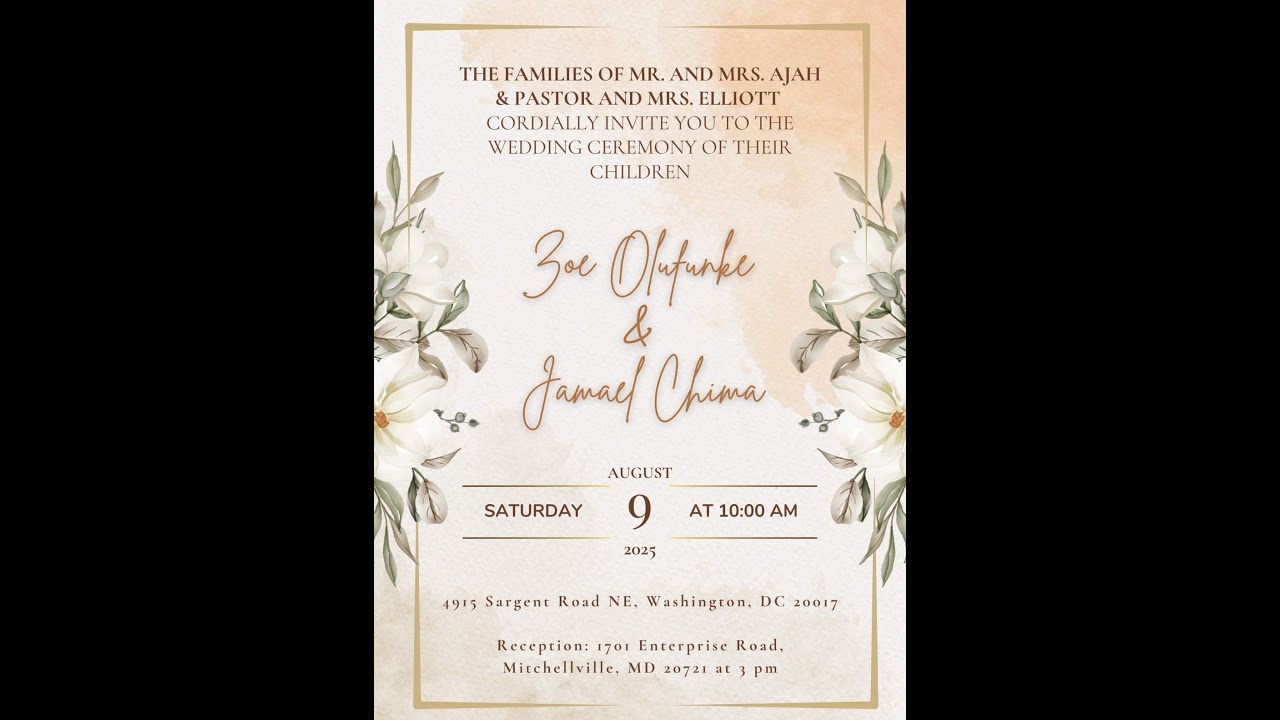 Wedding Ceremony || Jameal & Zoe