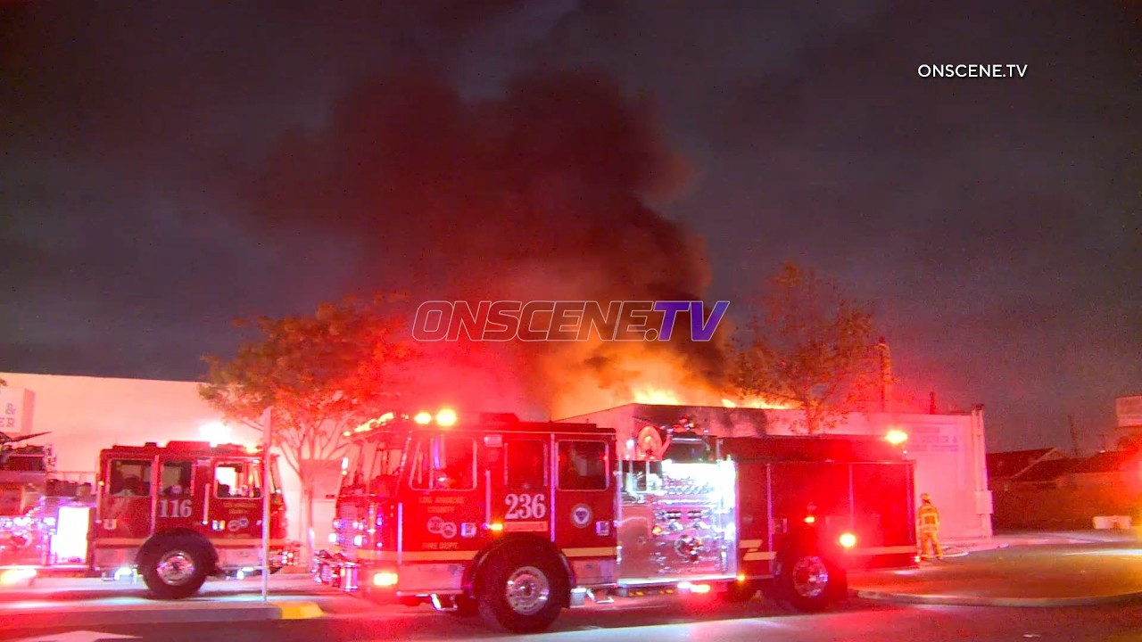 Commercial Structure Fire, Carson, CA