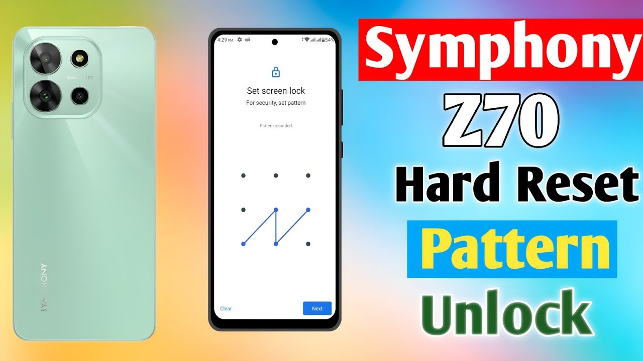 How To Symphony Z70 Hard Reset | Pattern Lock Unlock || Symphony Z70 Pattern Lock Remove || 2025