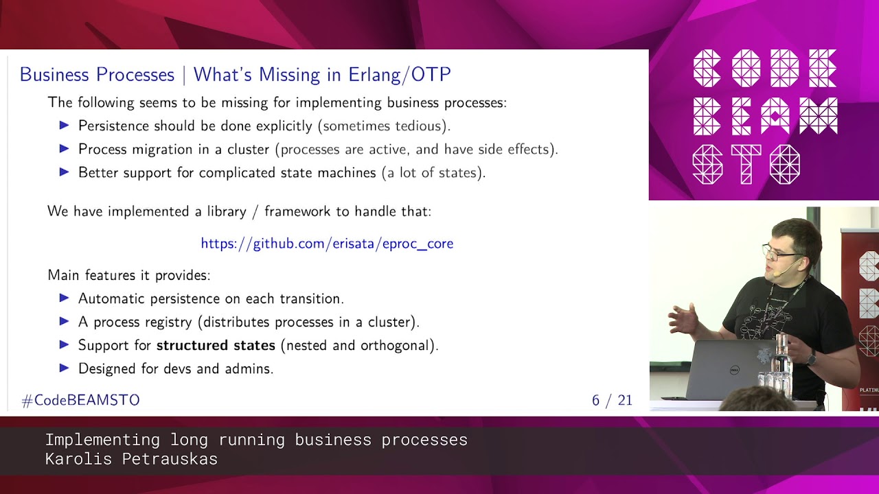 Karolis Petrauskas - Implementing long-running business processes | Code BEAM STO 19