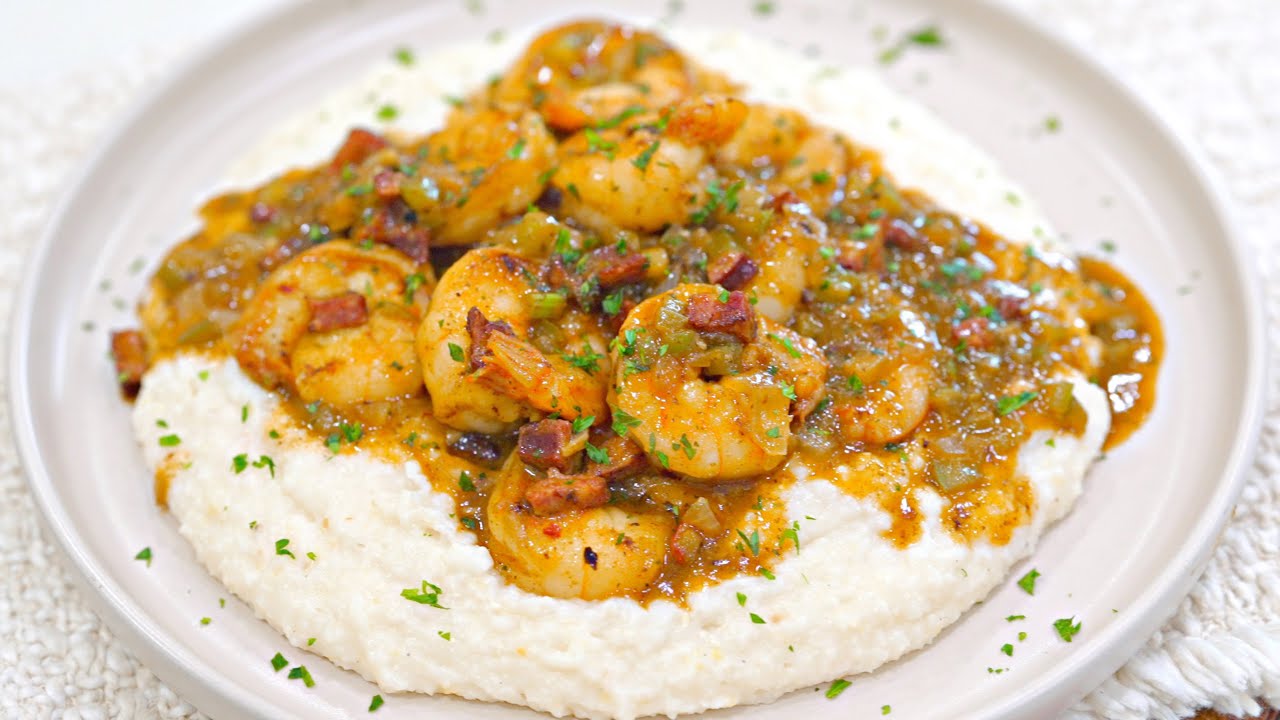 the BEST Shrimp & Creamy Grits Recipe