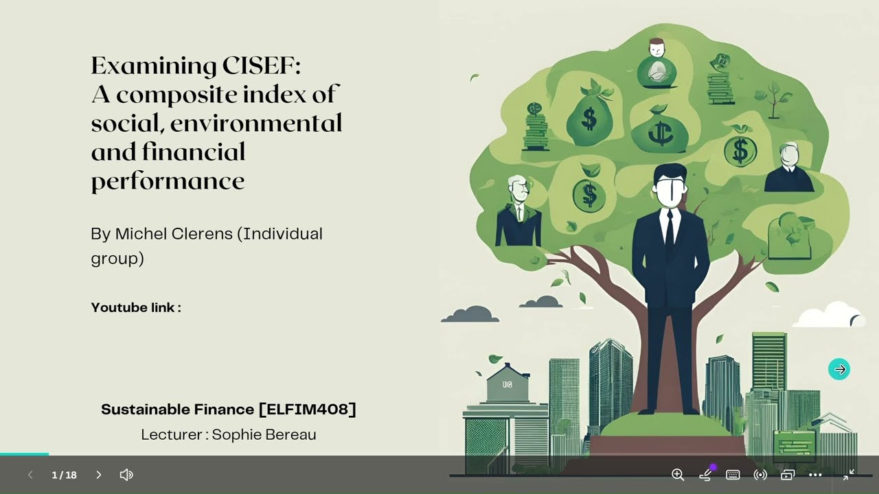 Examining CISEF:A composite index of social, environmentaland financialperformance