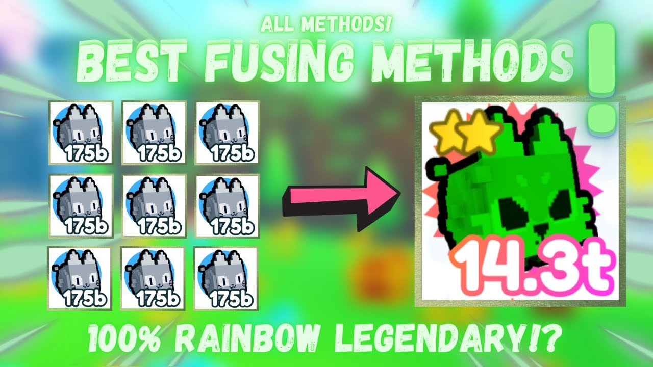 *BEST* FUSING METHOD GUIDE FOR PIXEL PETS! | Pet Simulator X