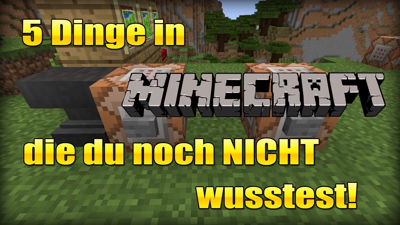 5 Dinge in Minecraft ... die du noch NICHT wusstest! #02