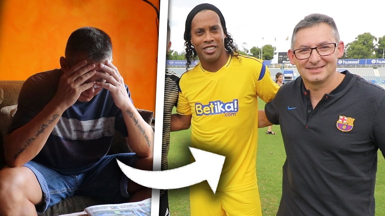 ¡LLEVO A MI PADRE A CONOCER A RONALDINHO POR SORPRESA!