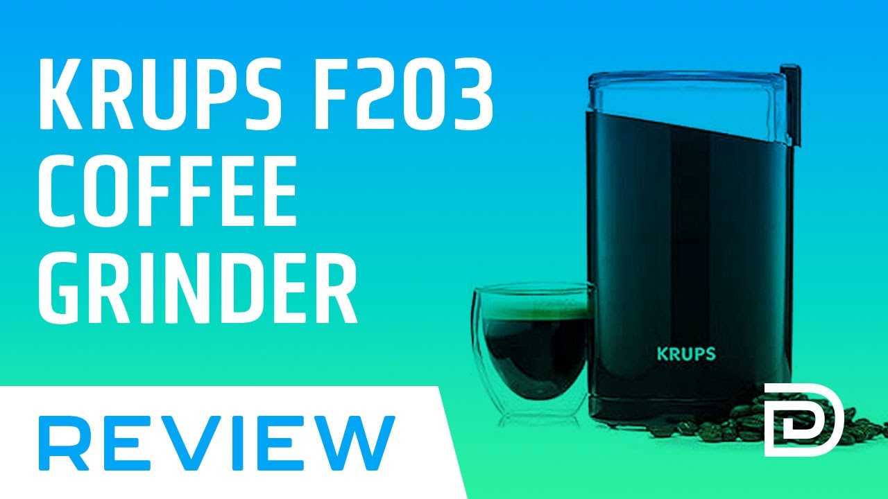 KRUPS F203 Electric Spice and Coffee Grinder w/ Stainless Steel Blades
