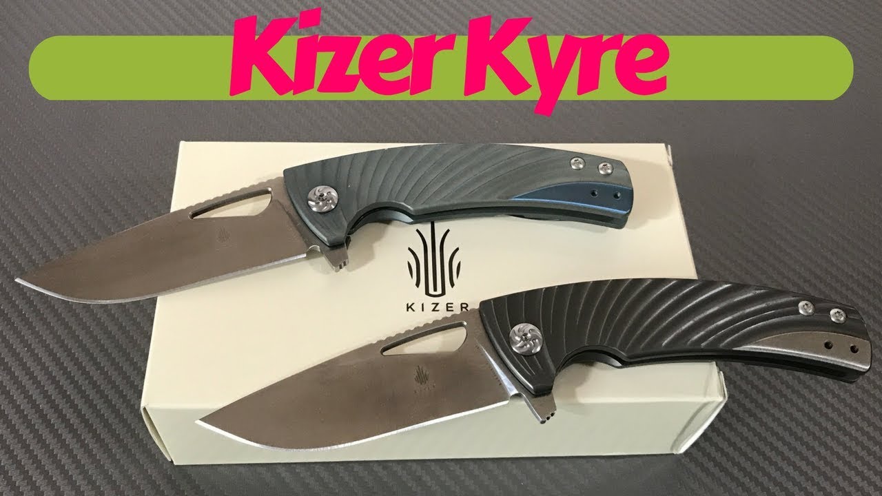 Kizer Kyre titanium framelock flipper