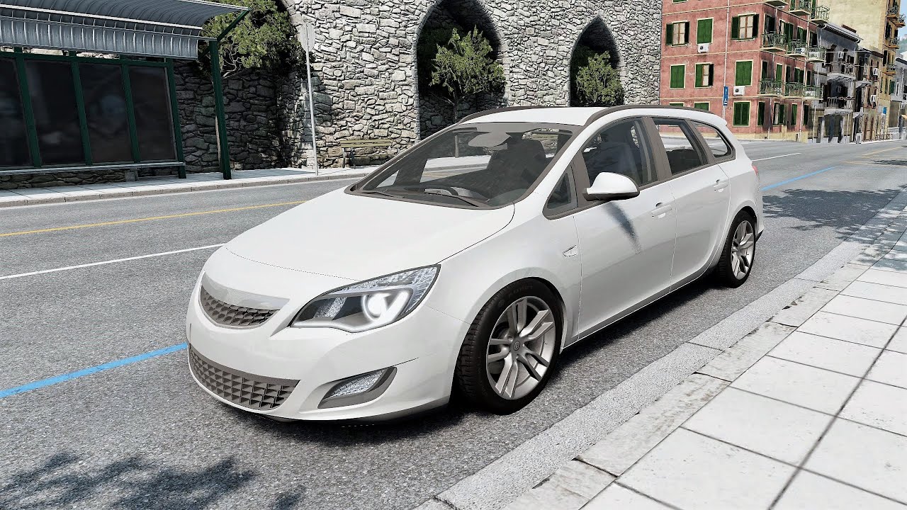 BeamNG.drive - Opel Astra Sports Tourer (J) 2010 - Car Show Test Drive Crash .
