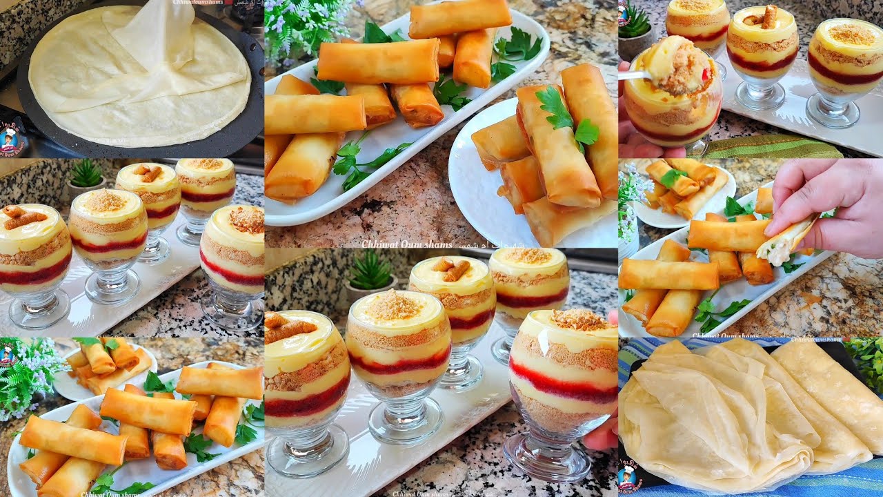 أول فطور لمائدة رمضان🌙حنينة على الجيب وسهلة مملحة بدون ورقة البسطيلة وتحلية كريمية بدون كريمة سائلة