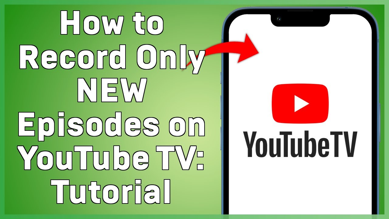 How to Record Only NEW Episodes on YouTube TV  Tutorial