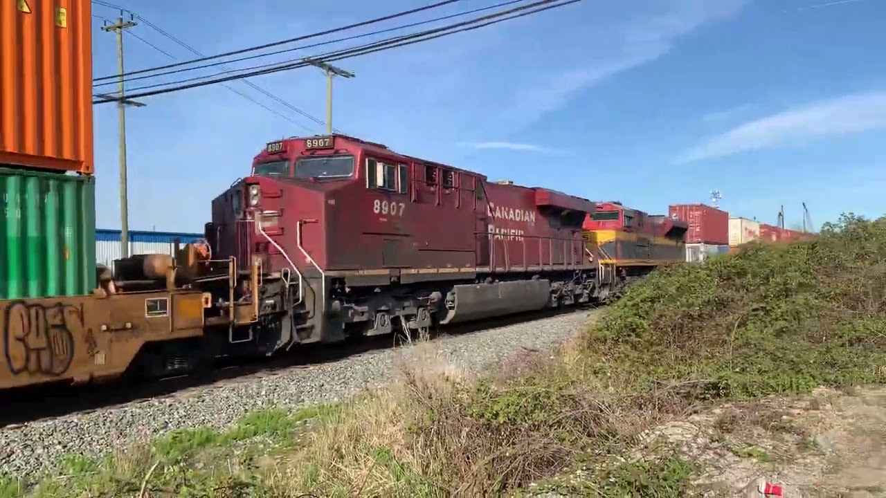 CPKC Intermodal Train w/CSX Power And CP 8888 Trailing 04/13/24