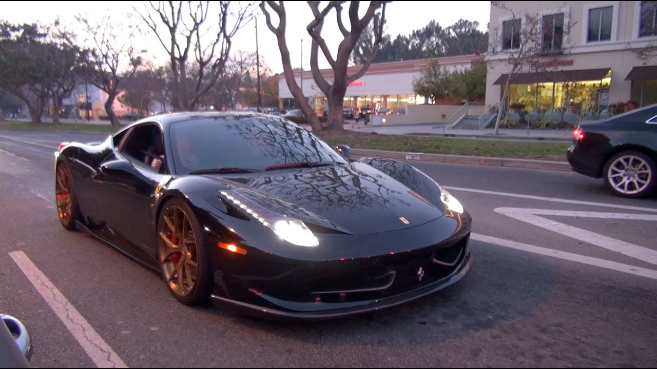 Straight Piped Ferrari 458 Italia Says 'Hi' to Beverly Hills