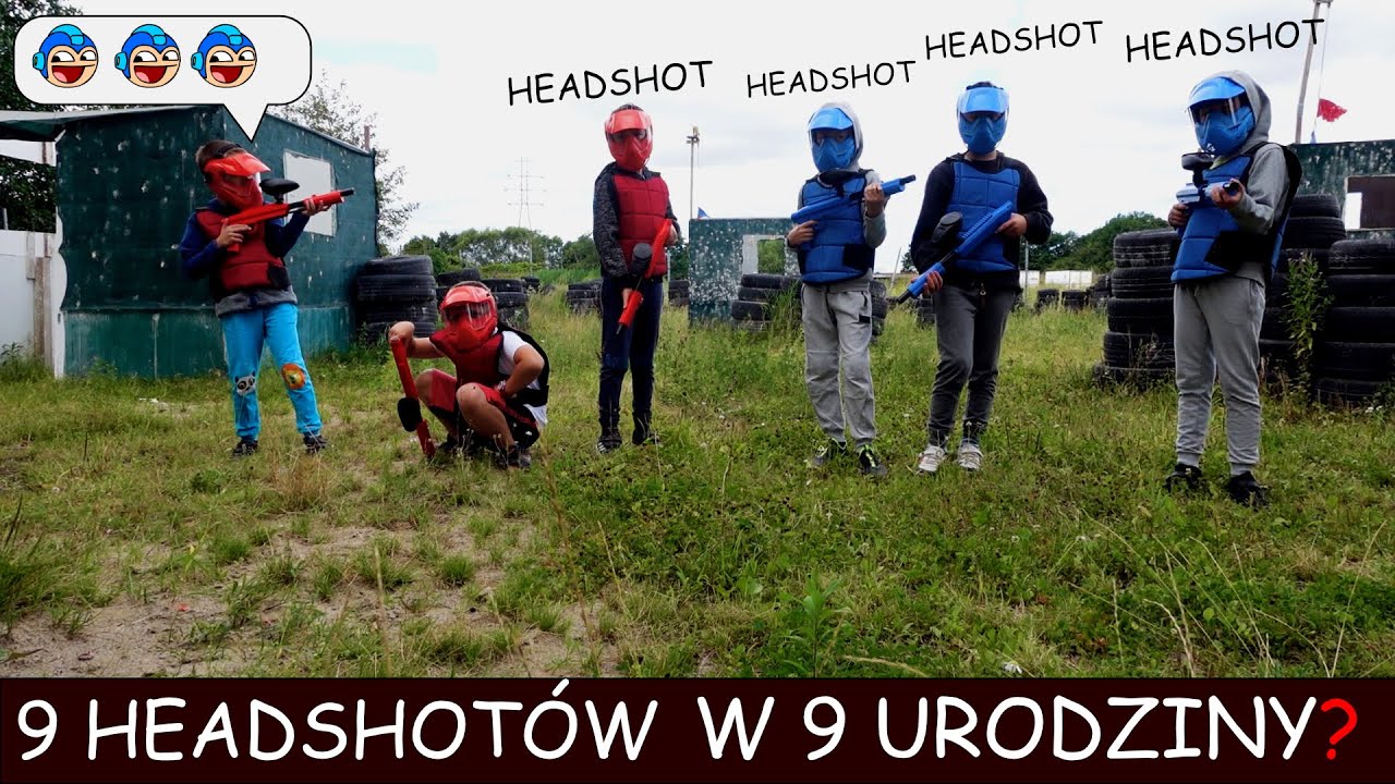 9 HEADSHOTÓW W PAINTBALL W 9 URODZINY❓KAŻDEMU BY SIĘ MARZYŁO 😋😋😋