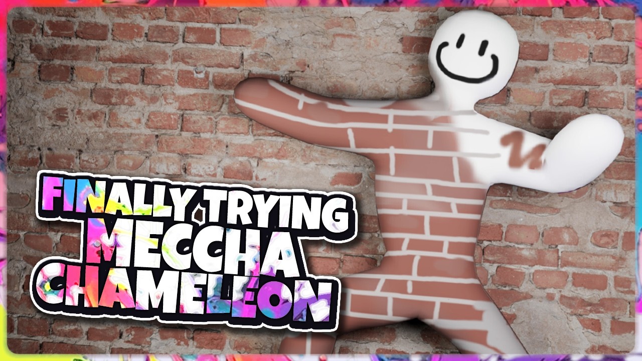 Finally Trying the Hide and Seek Paint Game | MECCHA CHAMELEON