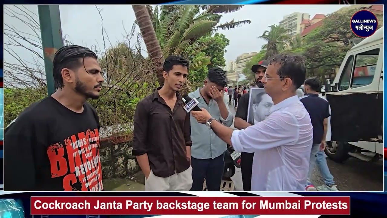 Cockroach Janta Party backstage team for Mumbai Protests